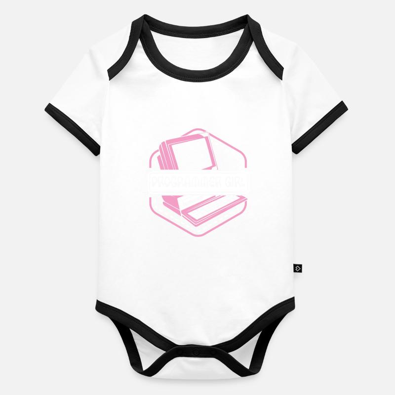 Programmer Girl Softwareingenieur Developer Baby Bio-Kurzarm-Kontrastbody