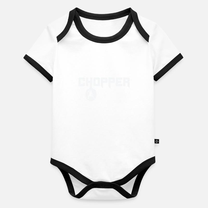 Chopper Frisbee Baby Bio-Kurzarm-Kontrastbody