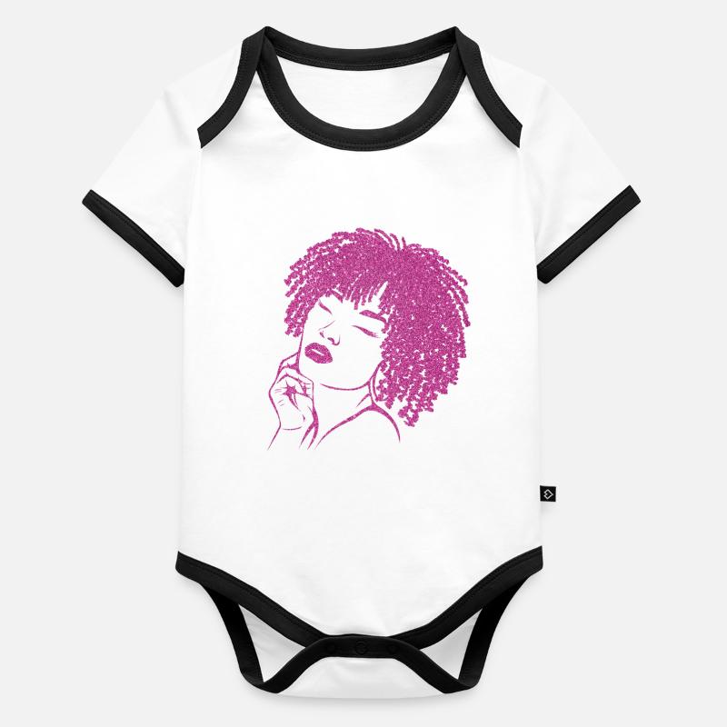 Déclaration forte carrément cool Body Bébé bio contrasté manches courtes