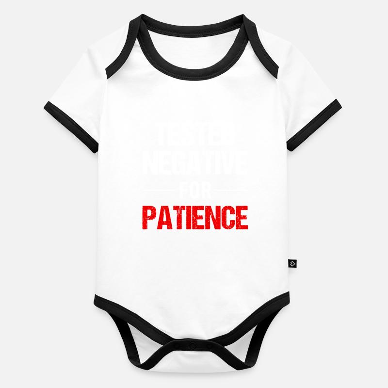 La patience - une vertu de force Body Bébé bio contrasté manches courtes