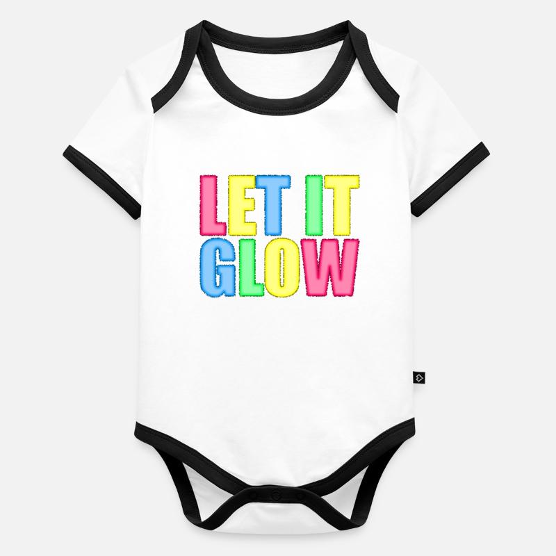 Let it shine - Positive design Organic Baby Contrasting Bodysuit