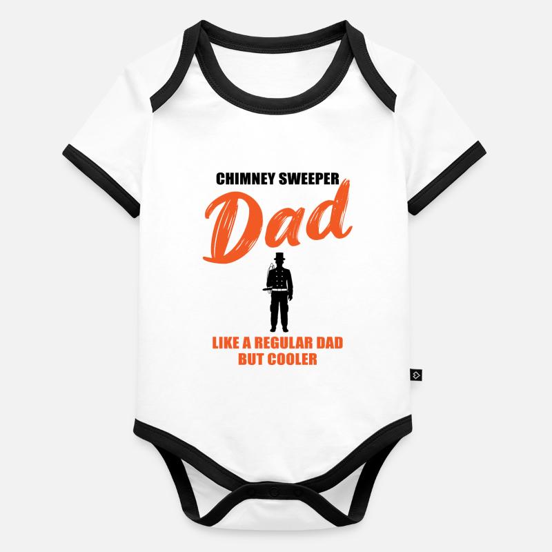 Chimney Sweeper Dad – Cooler than Cool Organic Baby Contrasting Bodysuit