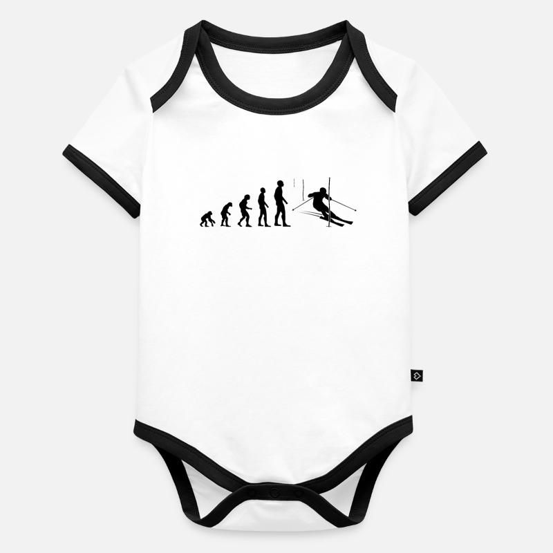 Slope Evolution Gift Organic Baby Contrasting Bodysuit