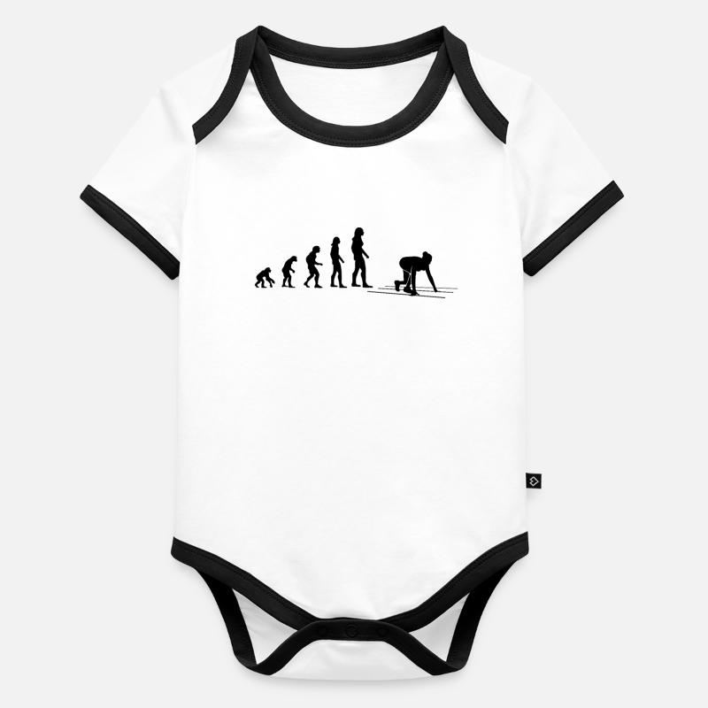 Sprint-Start - Geschenk Baby Bio-Kurzarm-Kontrastbody