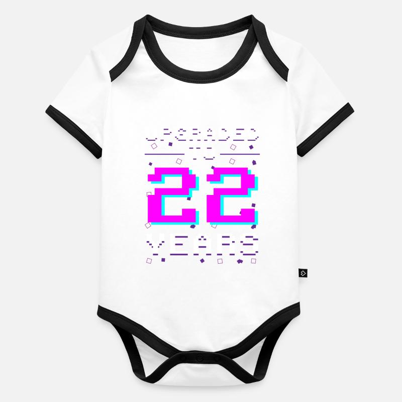 22 & Retro Gamer: Game Without Limits Organic Baby Contrasting Bodysuit