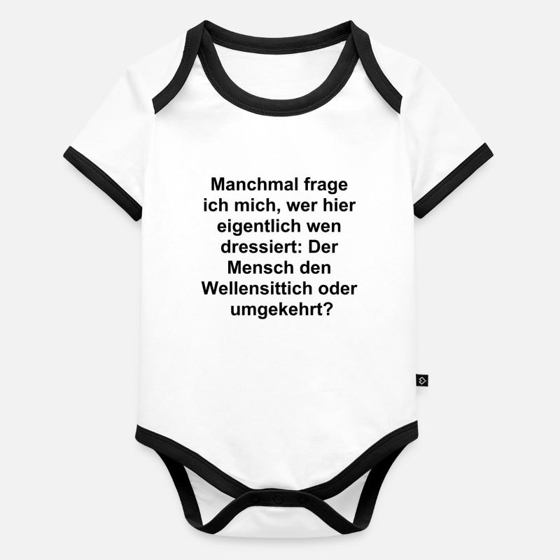 Budgie Masterpiece Organic Baby Contrasting Bodysuit