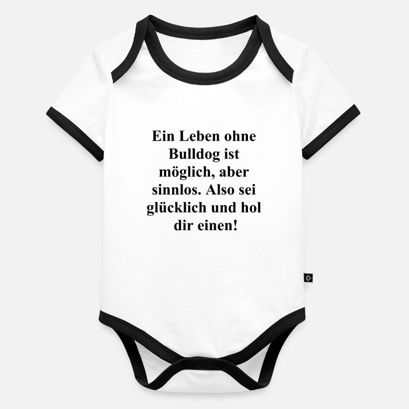 Cadeau de Lucky Bully Body Bébé bio contrasté manches courtes