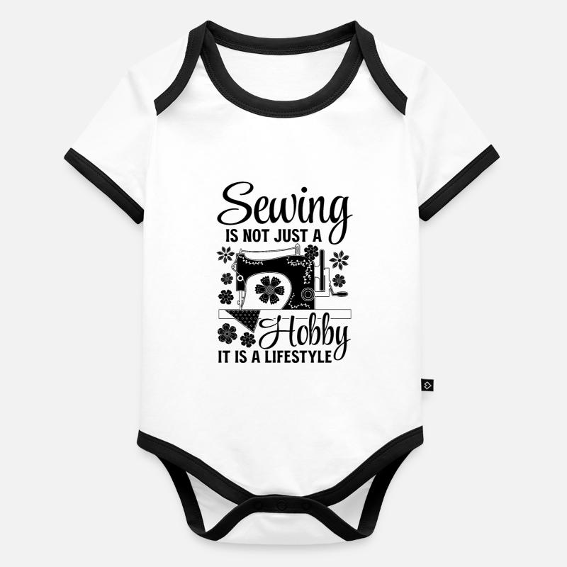 La couture n’est pas seulement un passe-temps, c’est un mode de vie - Sew Body Bébé bio contrasté manches courtes