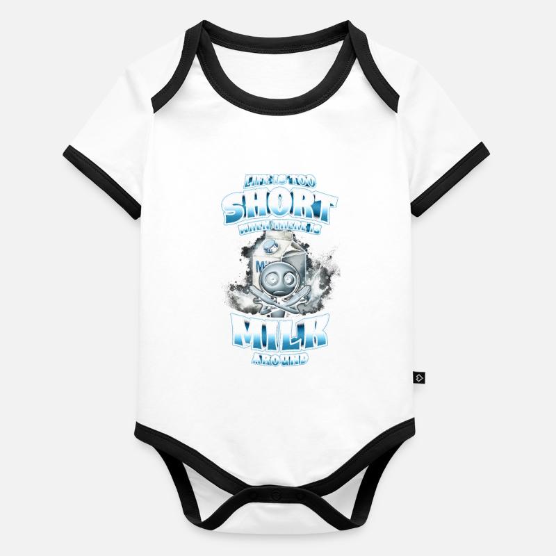 Milk allergy Organic Baby Contrasting Bodysuit