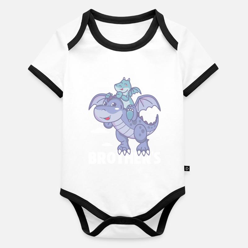 Frère Body Bébé bio contrasté manches courtes