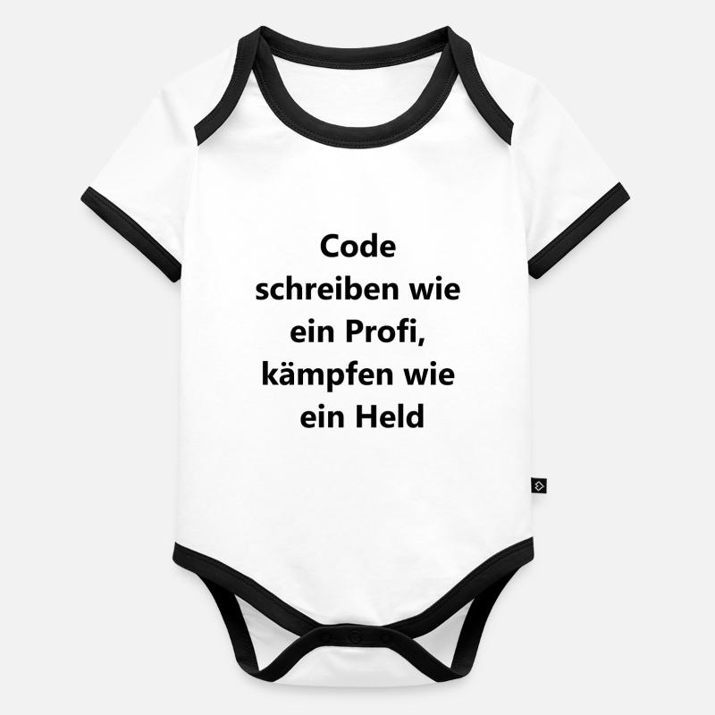 Informatiker Geschenk Baby Bio-Kurzarm-Kontrastbody