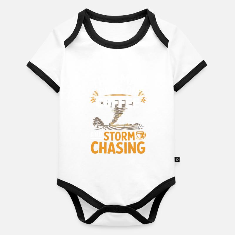 Costume de chasseur de tempête Chasseur de tempête Body Bébé bio contrasté manches courtes