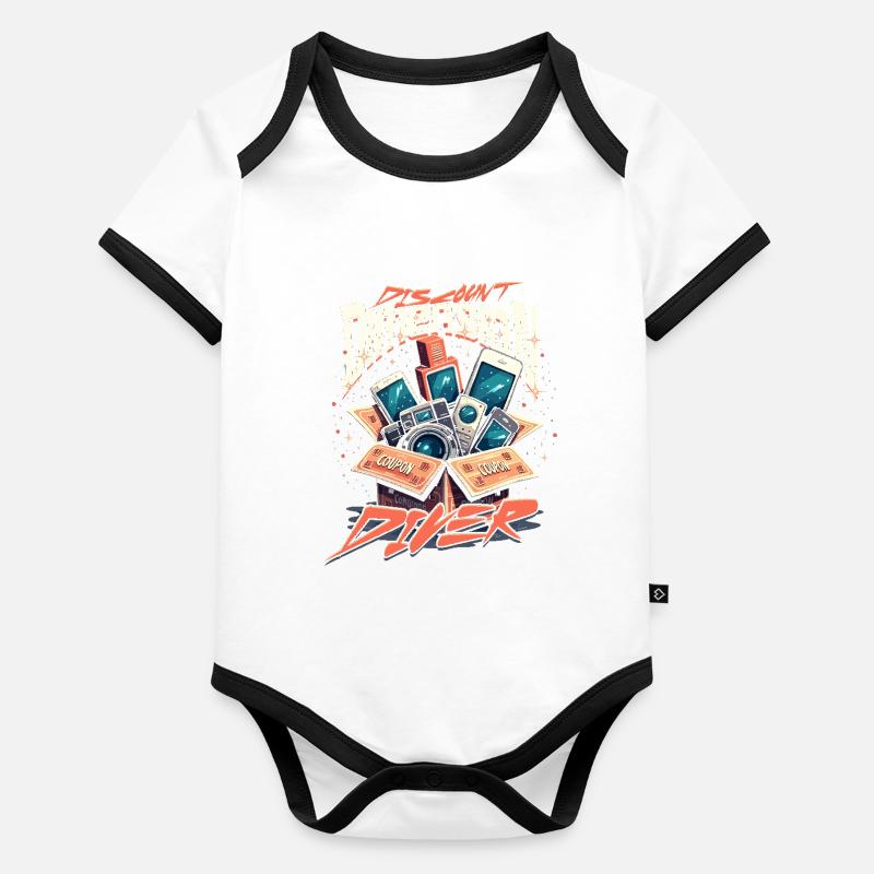 Couponing Coupon Discount Dimension Diver Baby Bio-Kurzarm-Kontrastbody