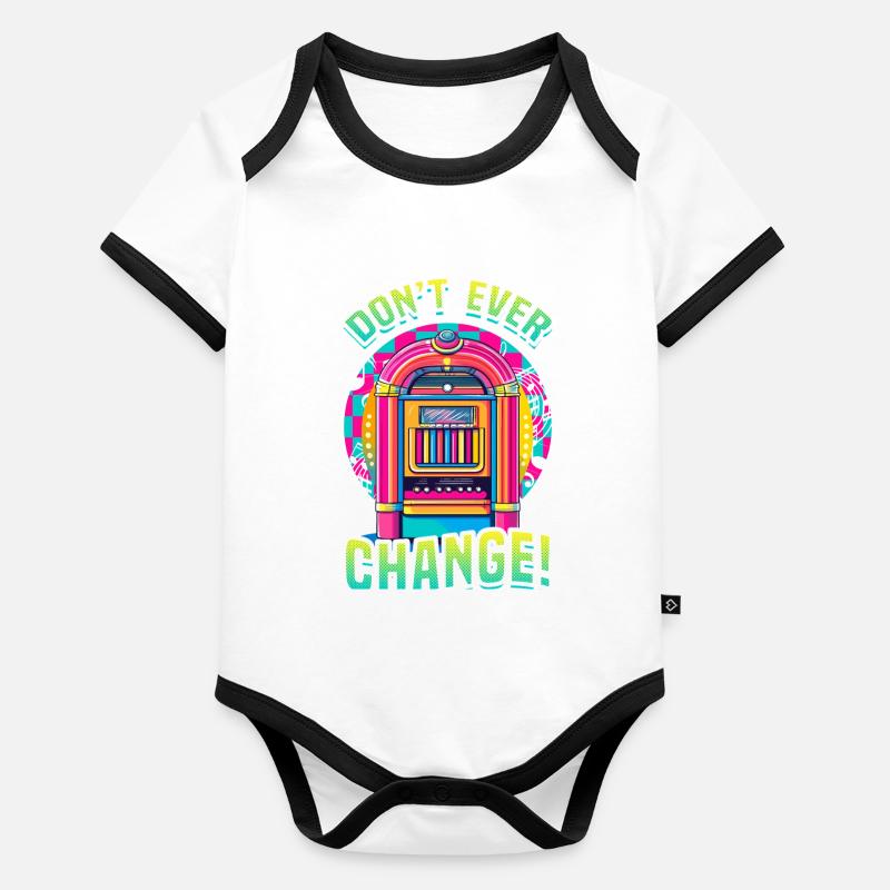 Jukebox Sammler Don't Ever Change Baby Bio-Kurzarm-Kontrastbody