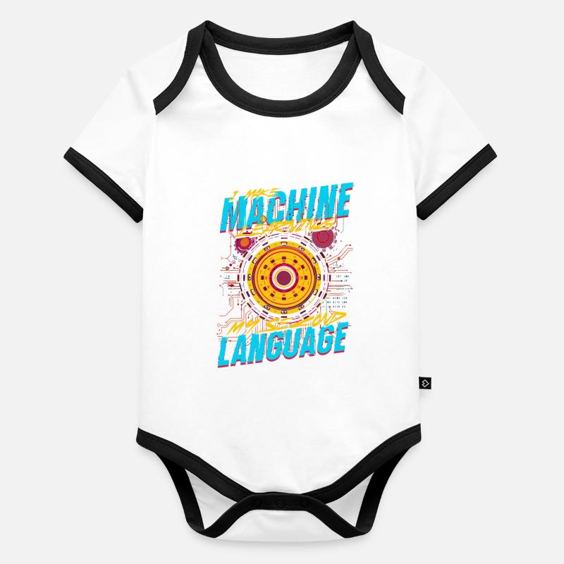 Computational Linguist Organic Baby Contrasting Bodysuit