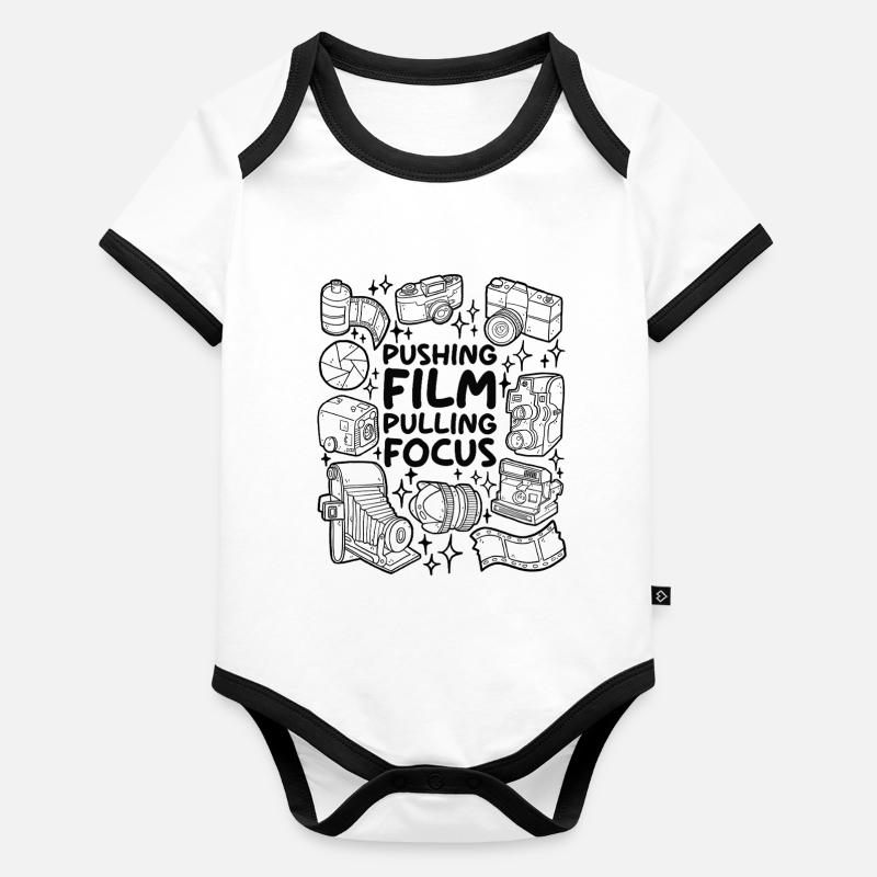 Pushing Film – Pulling Focus Baby Bio-Kurzarm-Kontrastbody