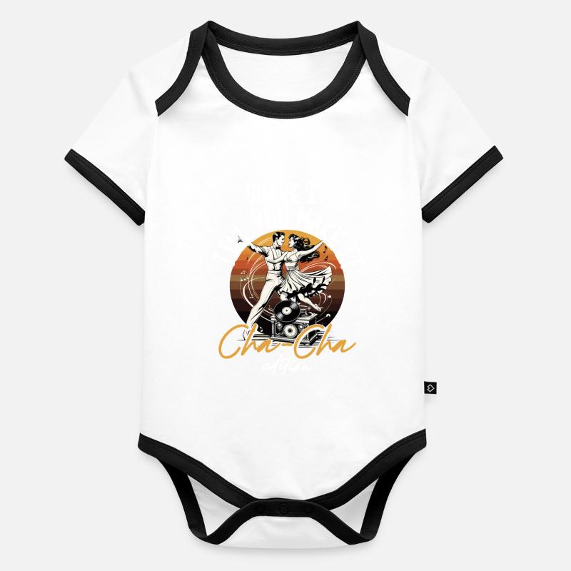 ChaCha Danse Danse Cha Cha Édition Body Bébé bio contrasté manches courtes