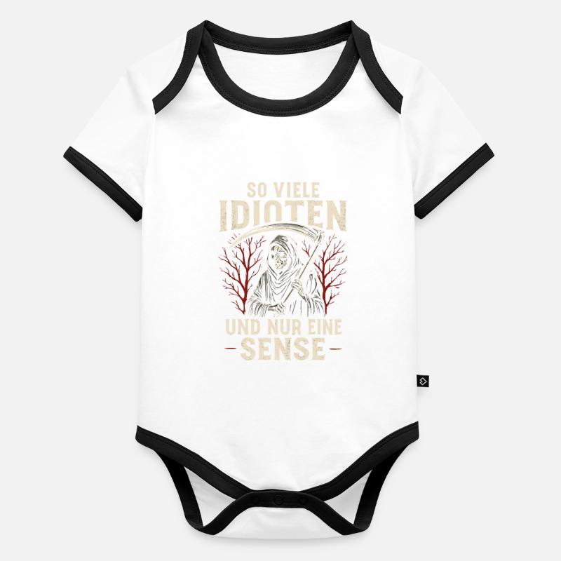 So viele Idioten – Und nur eine Sense Baby Bio-Kurzarm-Kontrastbody