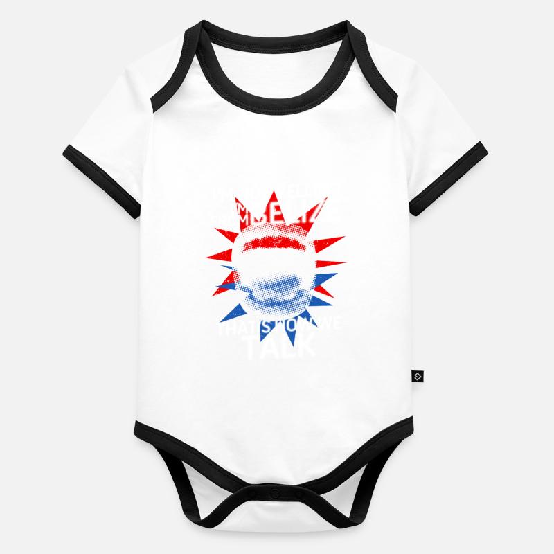 Belizean Root I'm Not Yelling I'm From Belize Organic Baby Contrasting Bodysuit
