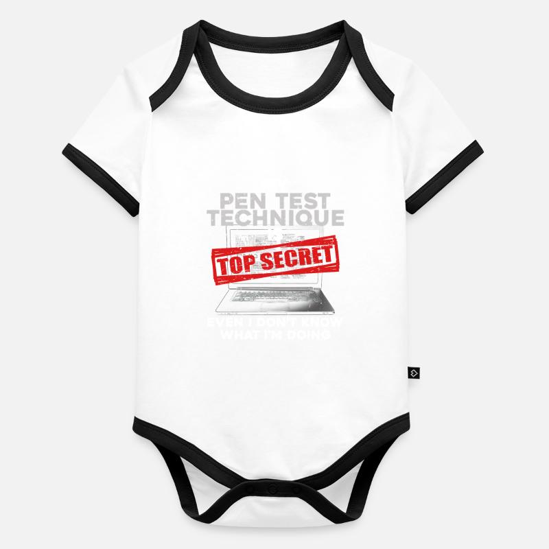 Penetrationstester My Pen Test Technique Baby Bio-Kurzarm-Kontrastbody