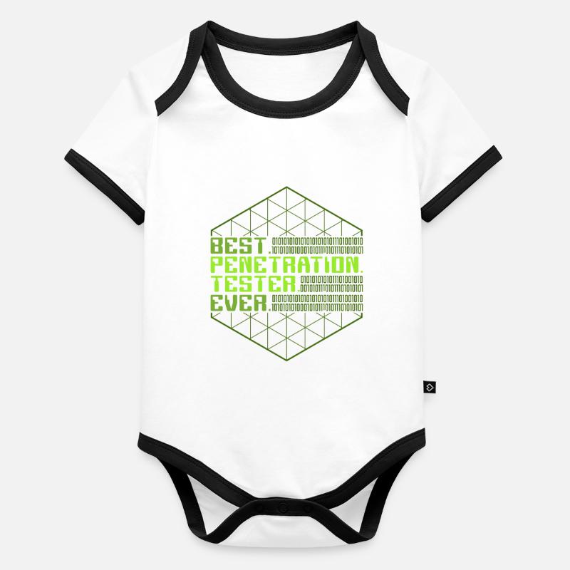 Penetration Tester Pentest Pentester Body Bébé bio contrasté manches courtes