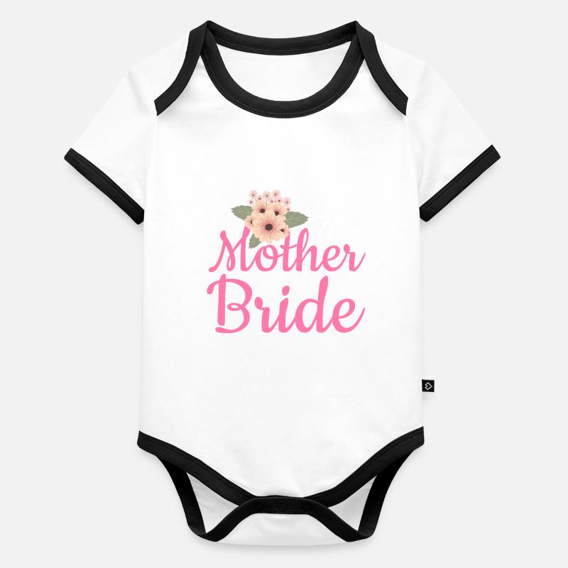 Junggesellenabschied Hochzeit Mutter der Braut Baby Bio-Kurzarm-Kontrastbody
