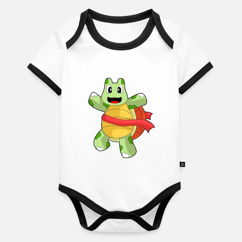 Turtle Winner Organic Baby Contrasting Bodysuit