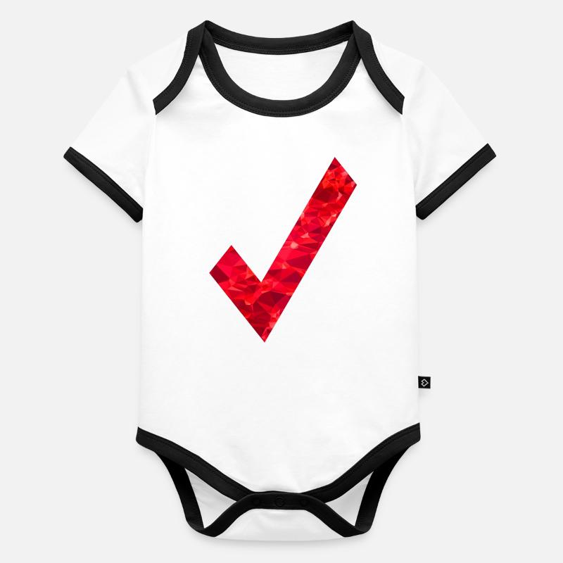 OK check mark Organic Baby Contrasting Bodysuit