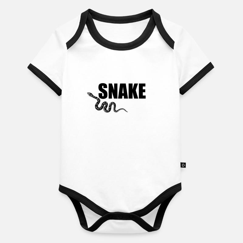 Snake Organic Baby Contrasting Bodysuit