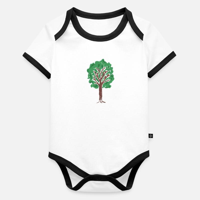 tree Organic Baby Contrasting Bodysuit