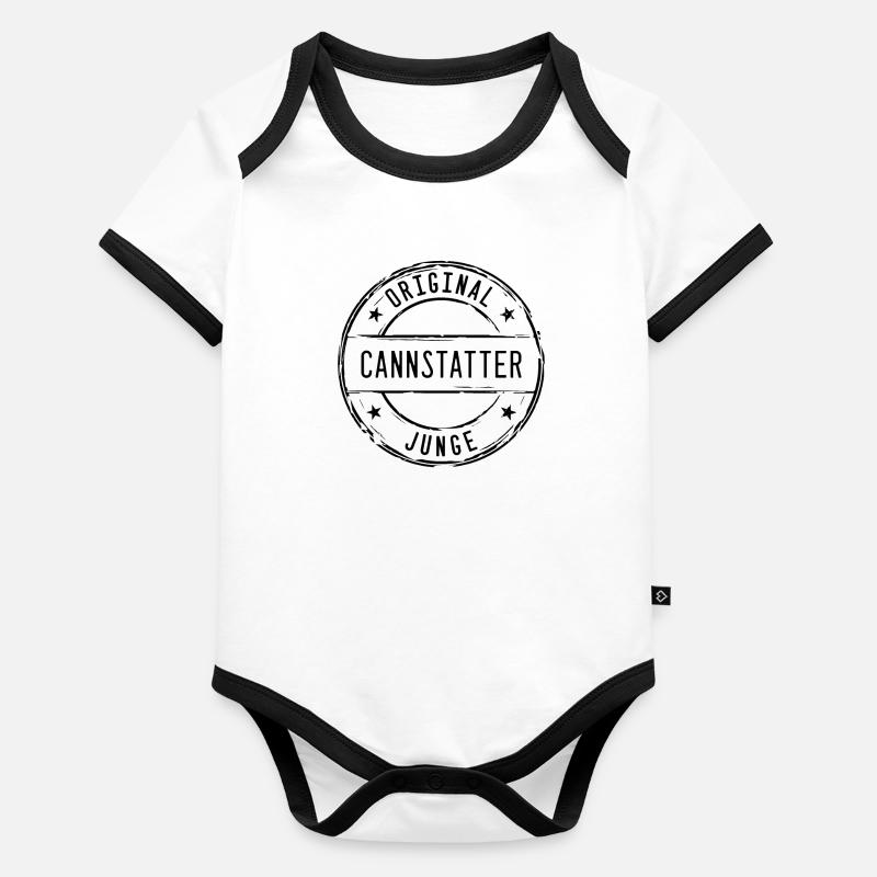 Timbre de Stuttgart Cannstatter Junge Body Bébé bio contrasté manches courtes