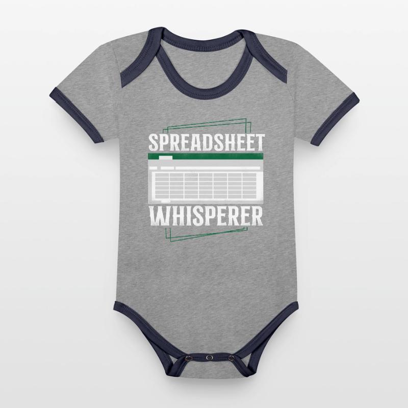 Comptable Comptable Comptable Comptabilité Body Bébé bio contrasté manches courtes