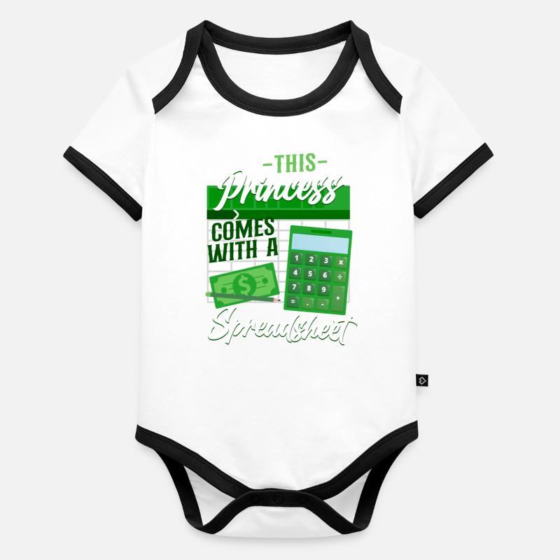 Comptable Comptable Comptable Comptabilité Body Bébé bio contrasté manches courtes