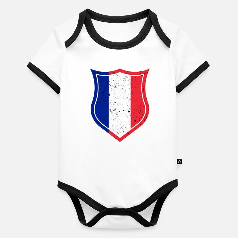 France Organic Baby Contrasting Bodysuit