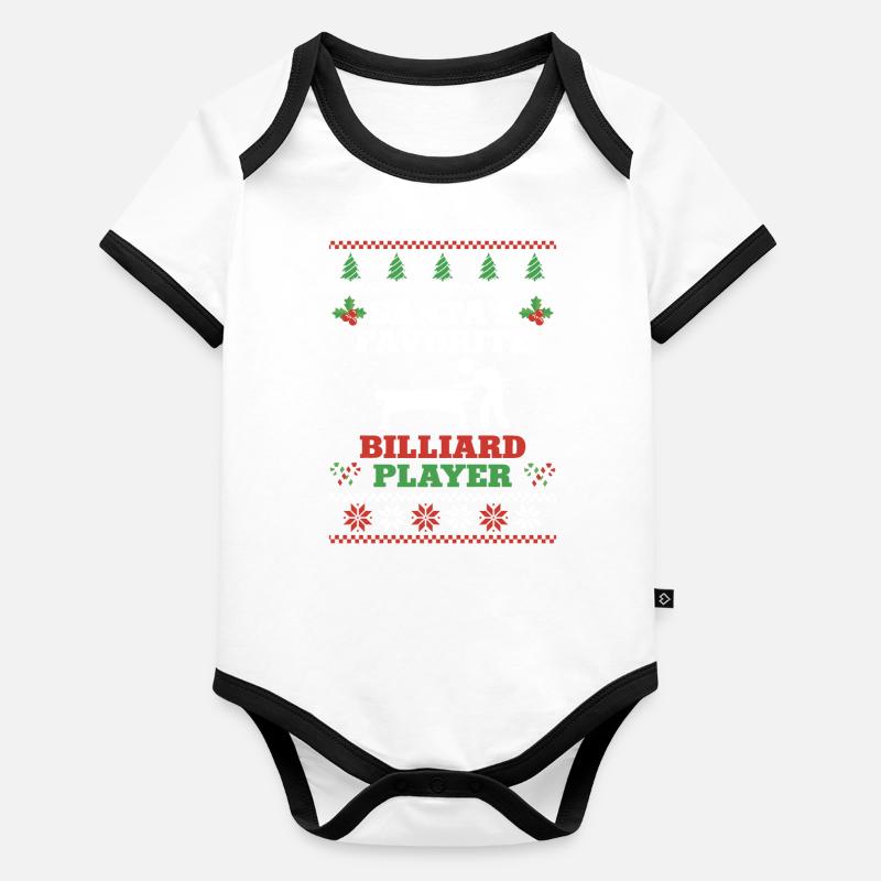 Billiards Pool Player Ball Baby Bio-Kurzarm-Kontrastbody