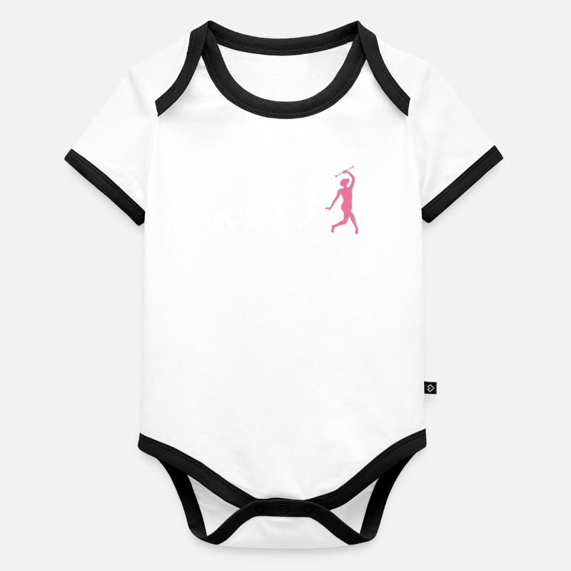 Gymnastics Evolution Dance Gymnastics Organic Baby Contrasting Bodysuit