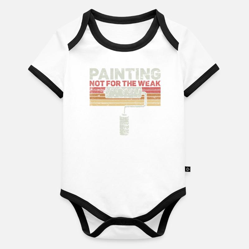 House Painter Decorator Retro Organic Baby Contrasting Bodysuit
