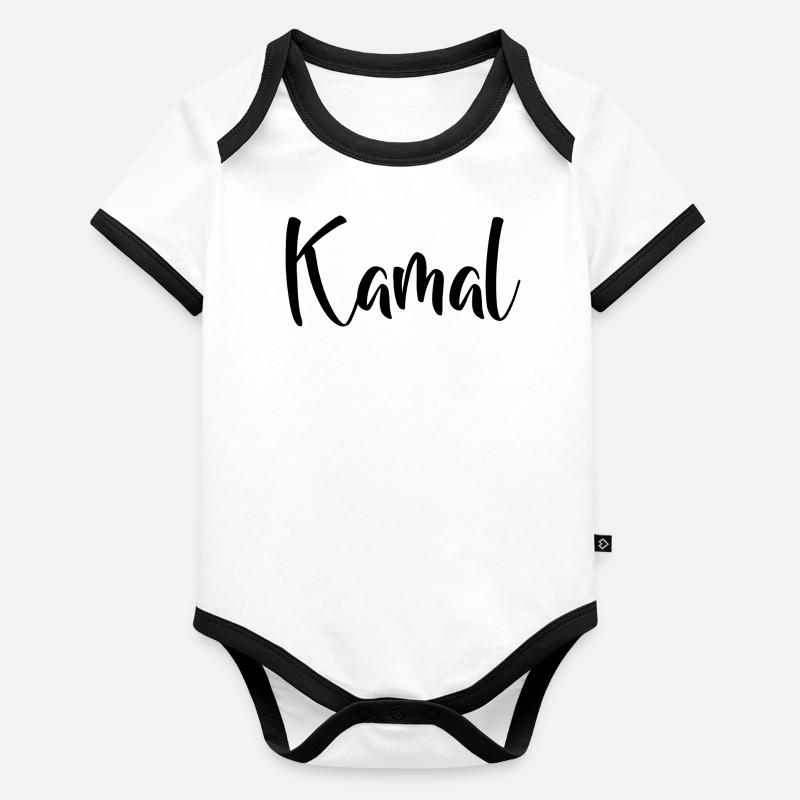 Nom - Kamal Body Bébé bio contrasté manches courtes