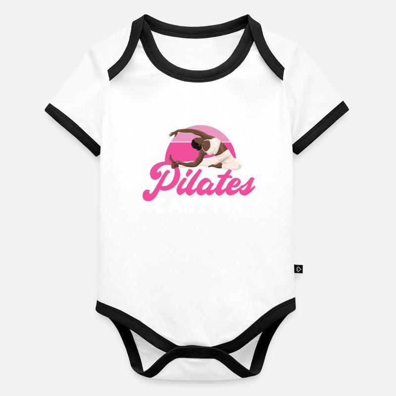 Pilates Instructor Teacher There Organic Baby Contrasting Bodysuit