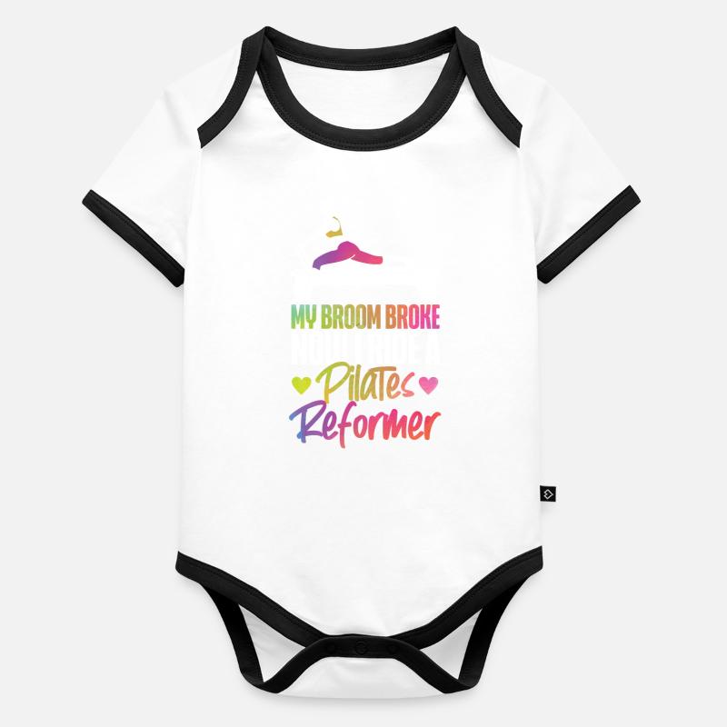 Instructeur de Pilates Enseignant Body Bébé bio contrasté manches courtes