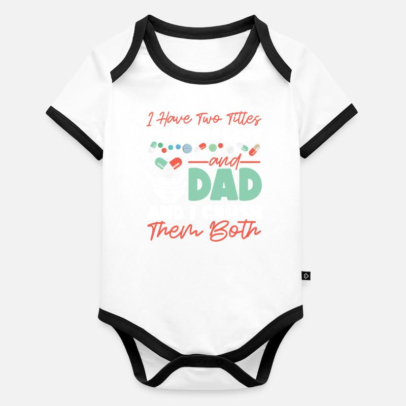 Pharmacy Tech Technician Organic Baby Contrasting Bodysuit