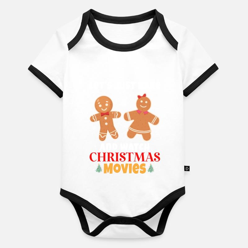 Cuisson des films de Noël Noël Body Bébé bio contrasté manches courtes