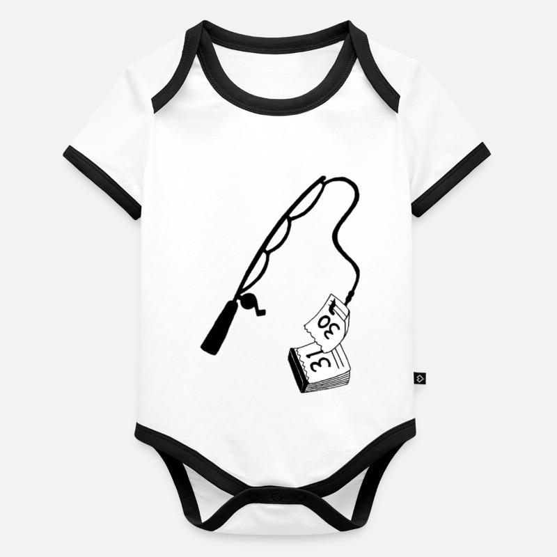 Time Flies, Save It with Style Body Bébé bio contrasté manches courtes