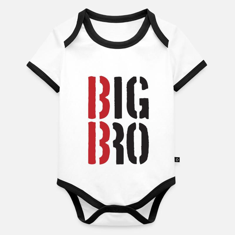 Big Bro Baby Bio-Kurzarm-Kontrastbody