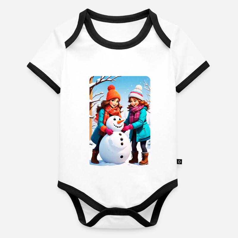 personalisiertes Design-Muttergeschenk Baby Bio-Kurzarm-Kontrastbody