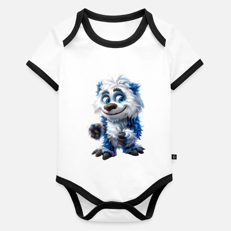 Toons Yeti #lovely Body Bébé bio contrasté manches courtes