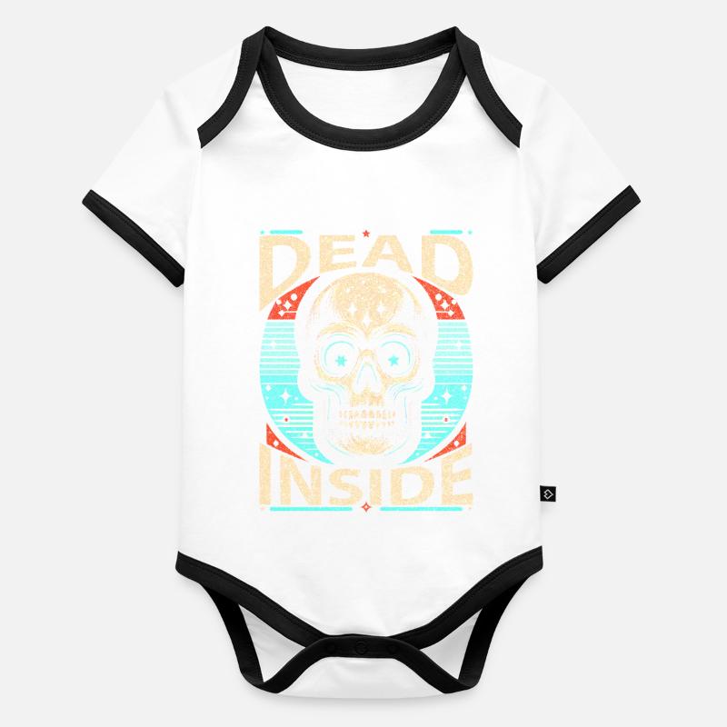 Dead Inside - Silence de l’âme Body Bébé bio contrasté manches courtes