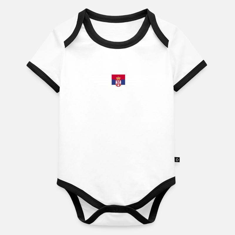Serbia Design – Pride and Passion Organic Baby Contrasting Bodysuit