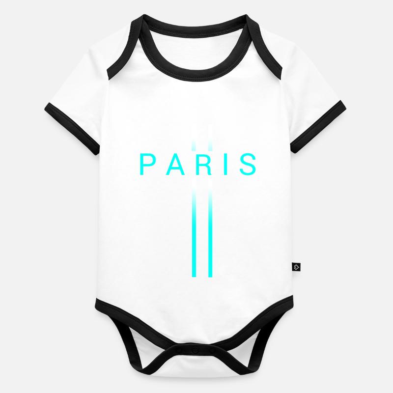 Paris Body Bébé bio contrasté manches courtes