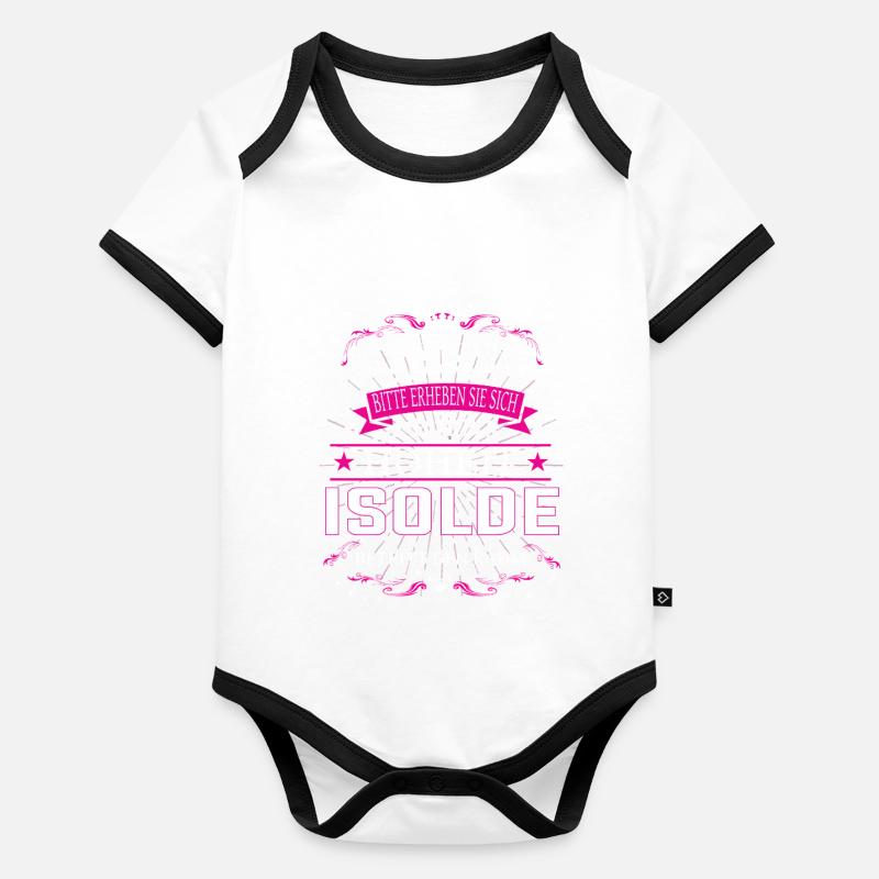 Your Highness Isolde enters the room Organic Baby Contrasting Bodysuit